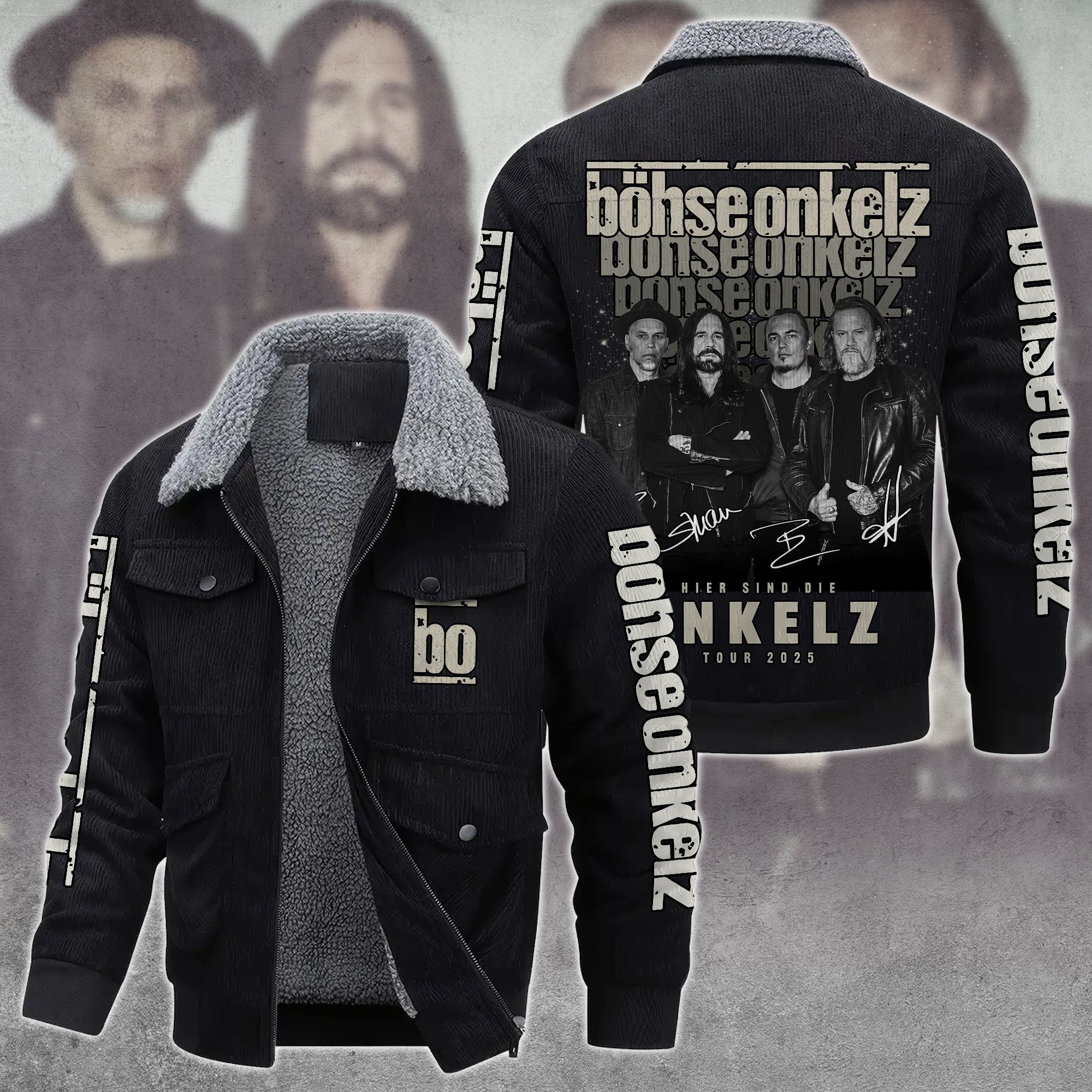 Böhse Onkelz Music Style Thermal Cotton Jacket Prim For Fans