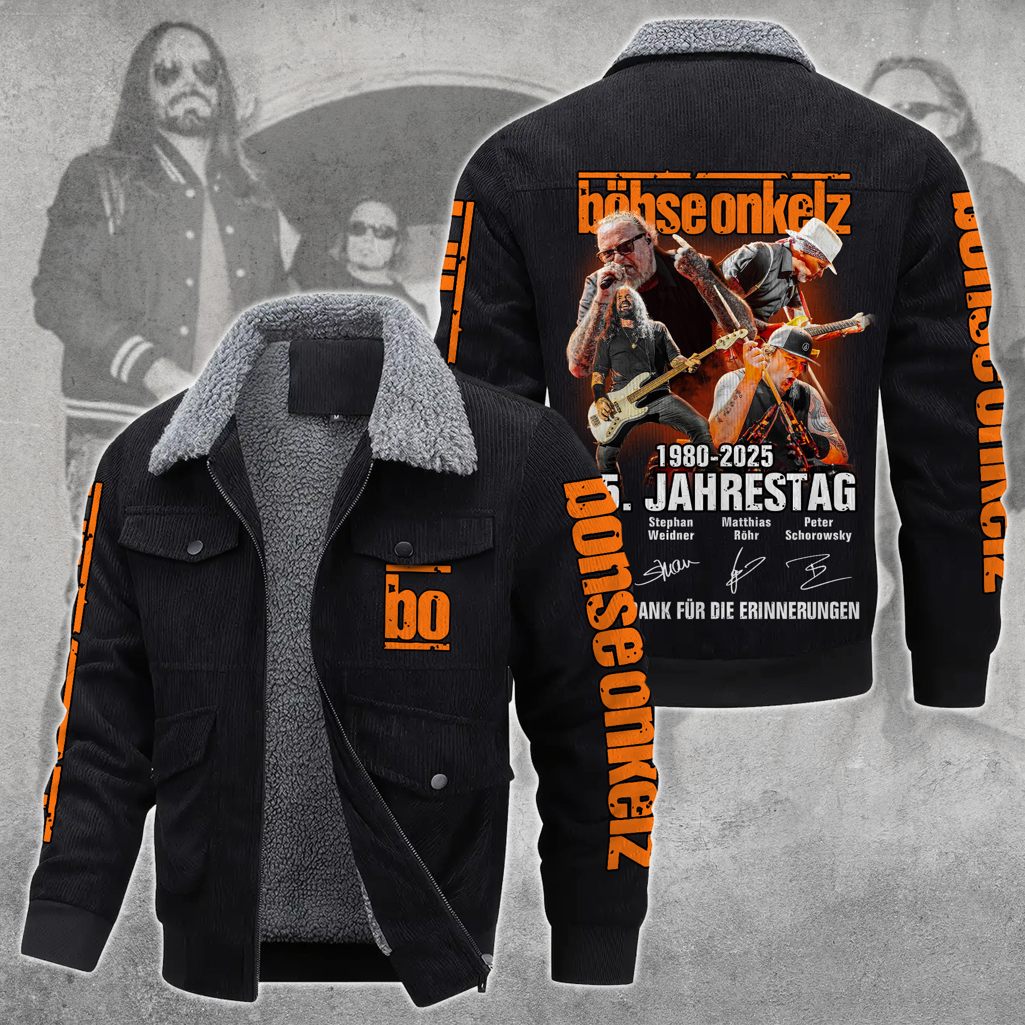 Böhse Onkelz Music Style Thermal Cotton Jacket Prim For Fans