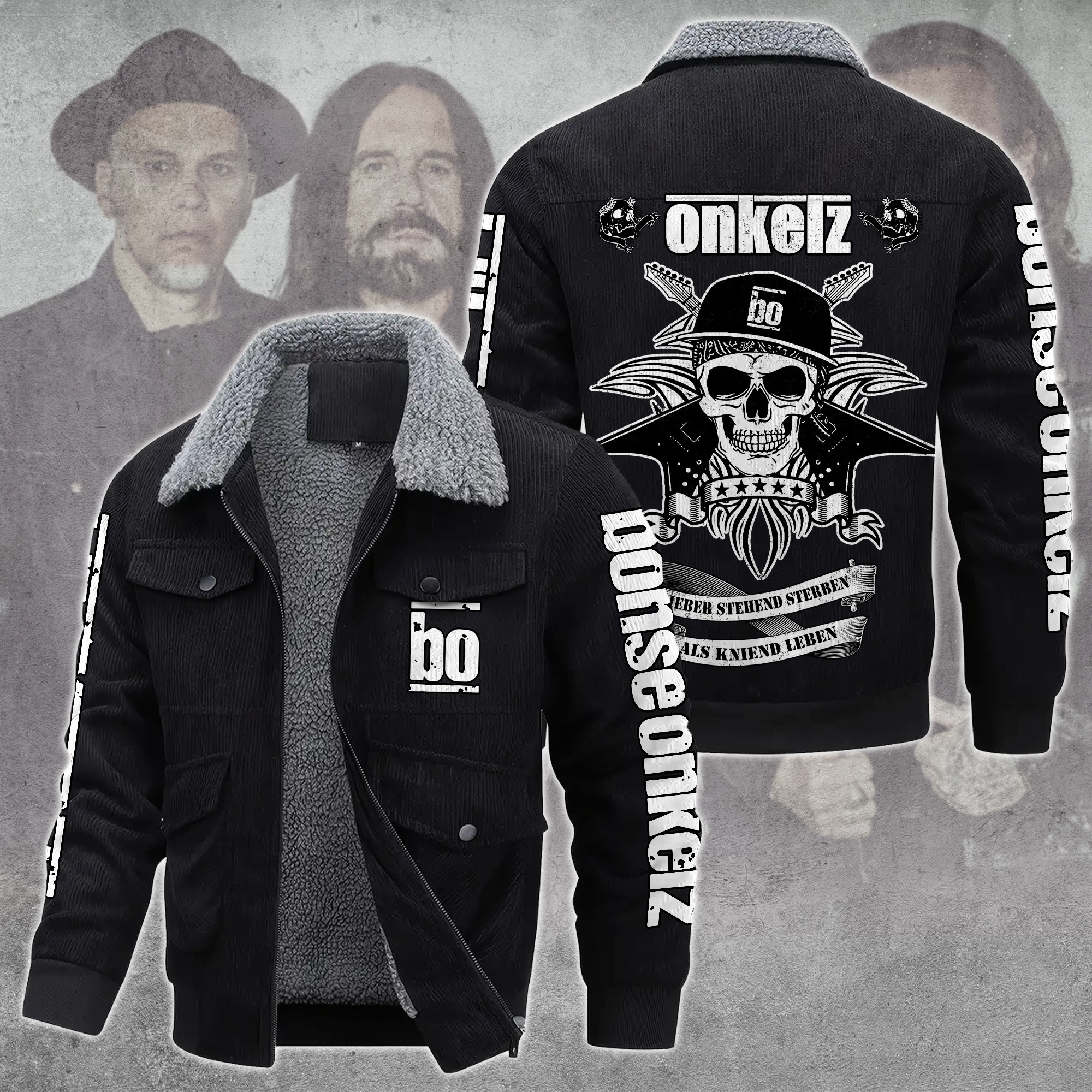 Böhse Onkelz Music Style Thermal Cotton Jacket Prim For Fans