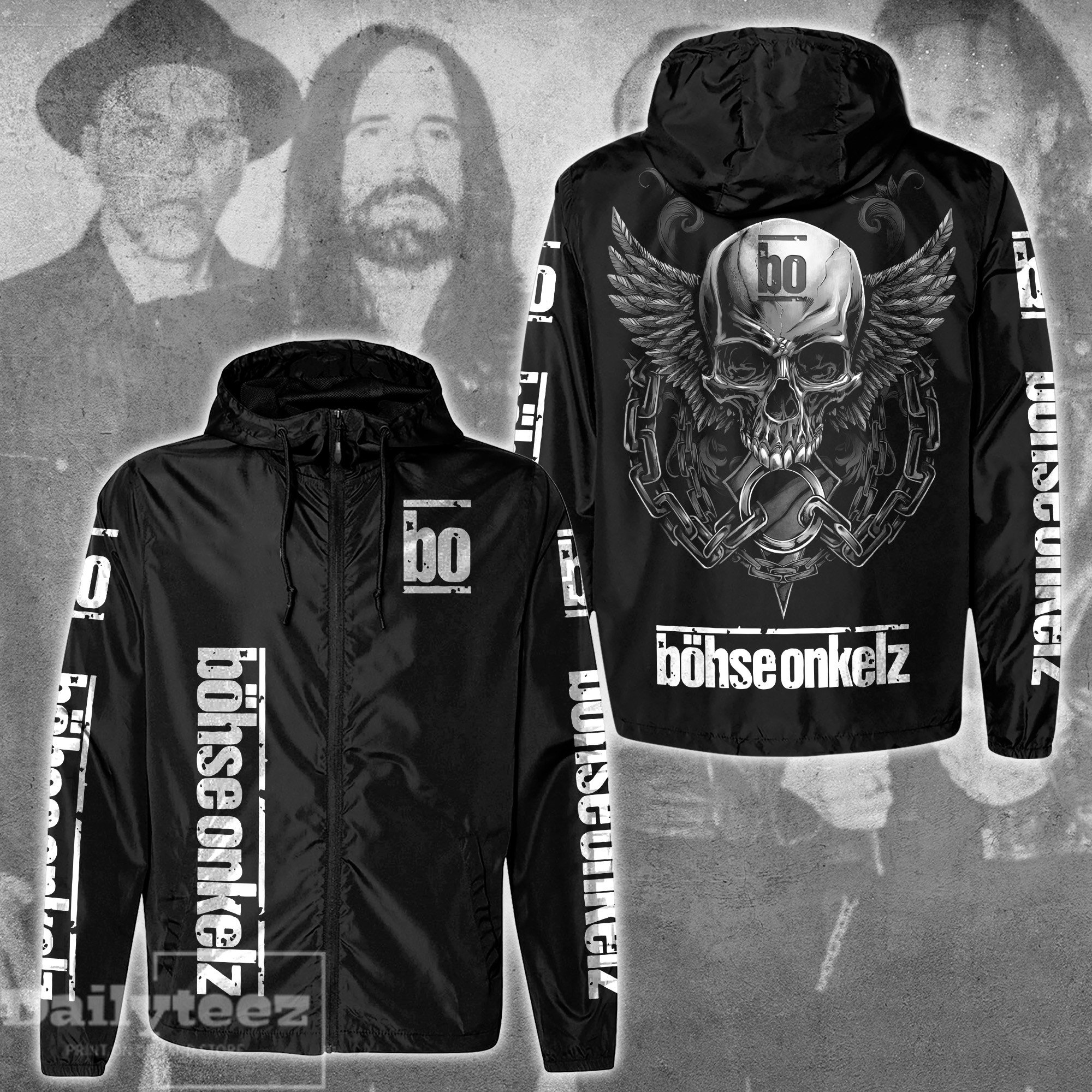 Böhse Onkelz Music Style Windbreaker Jacket For Fans