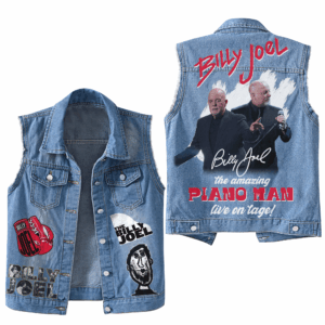 Billy Joel Music Style Sleeveless Jacket For Fans