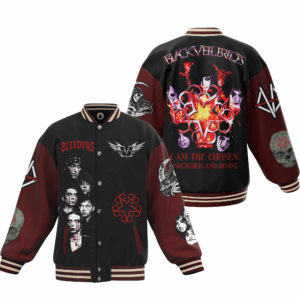 Black Veil Brides Music Style Baseball Jacket For Fans