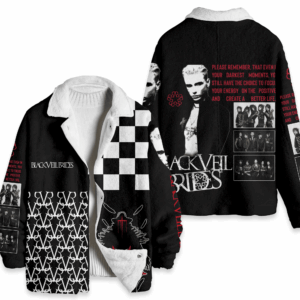 Black Veil Brides Music Style Fleece Jacket For Fans