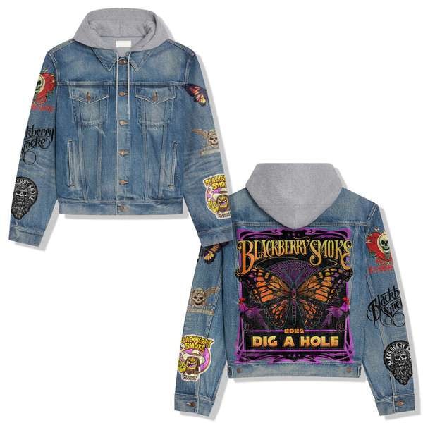 Blackberry Smoke Music Style Hooded Denim Jacket For Fans