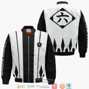 Bleach Byakuya Kuchiki Sixth Division Anime Anime Style Bomber Jacket For Fans