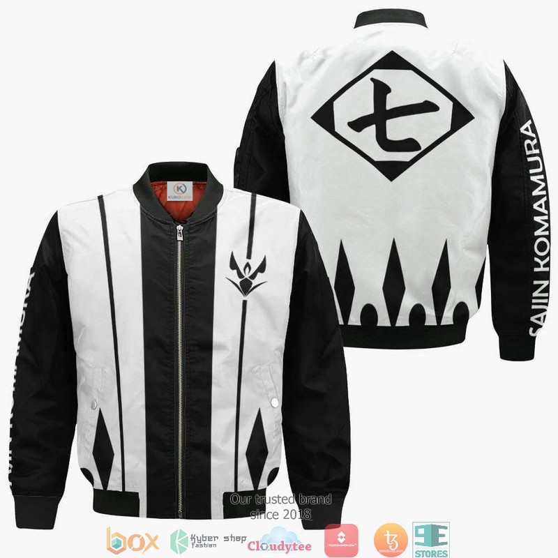 Bleach Sajin Komamura Seventh Division Anime Style Bomber Jacket For Fans