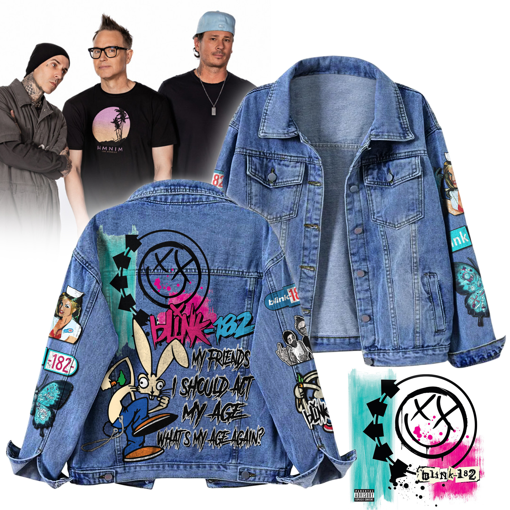 Blink-182 Music Denim Jacket Gift For Fans