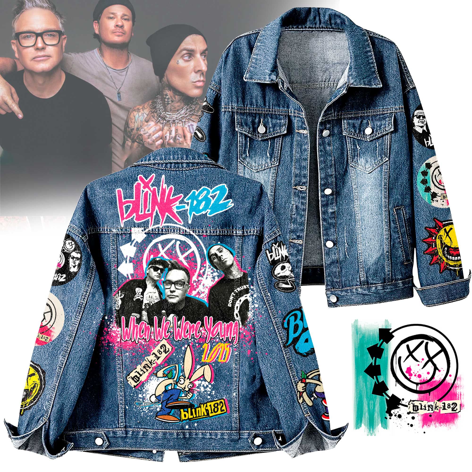 Blink-182 Music Denim Jacket Gift For Fans