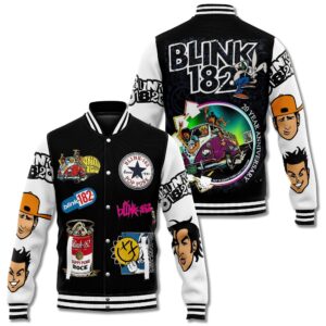 Blink-182 Music Style Baseball Jacket For Fans