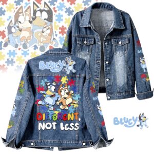Bluey Cartoon Denim Jacket Gift For Fans