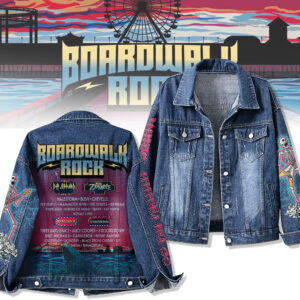 Boardwalk Rock Music Denim Jacket Gift For Fans