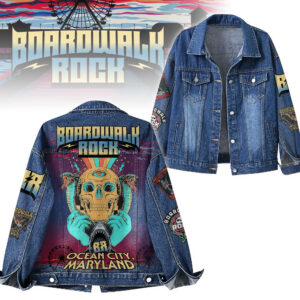 Boardwalk Rock Music Denim Jacket Gift For Fans