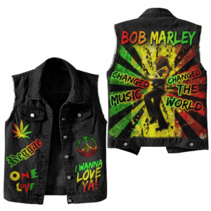 Bob Marley Music Style Sleeveless Jacket For Fans