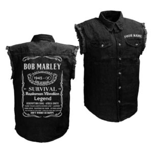 Bob Marley Music Style Sleeveless Jacket For Fans
