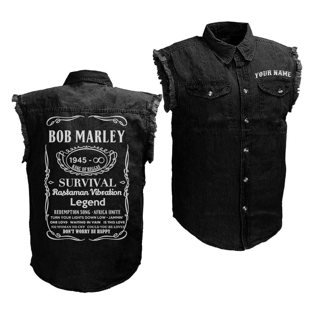 Bob Marley Music Style Sleeveless Jacket For Fans