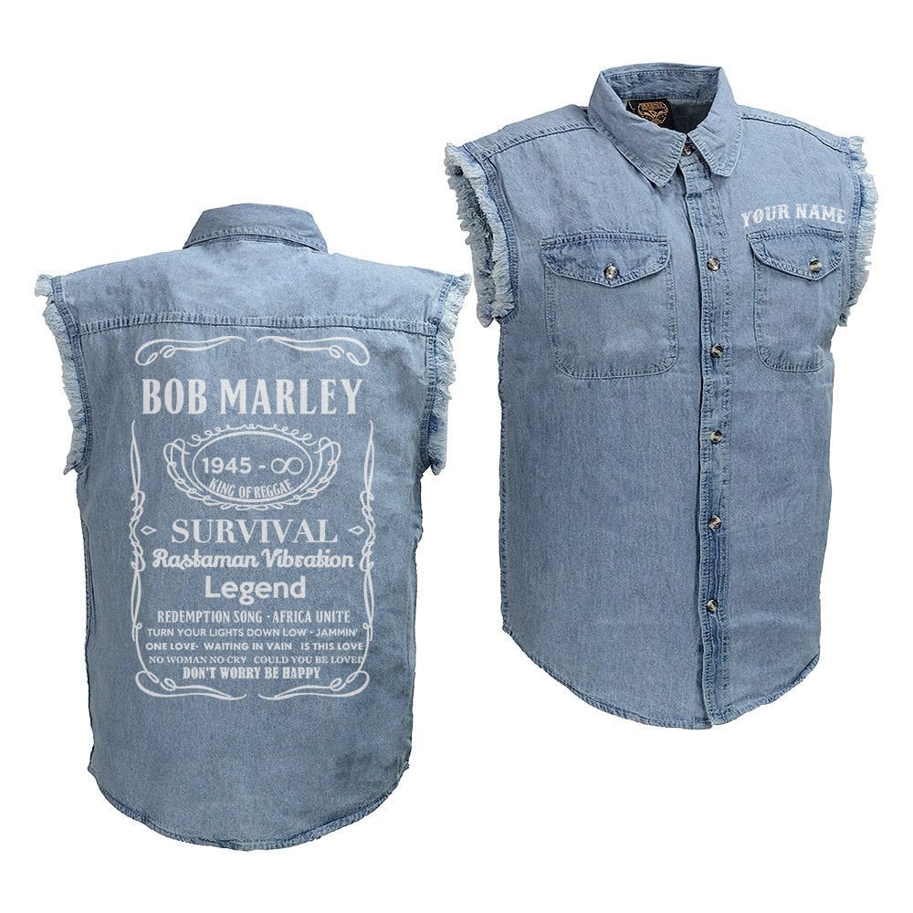 Bob Marley Music Style Sleeveless Jacket For Fans