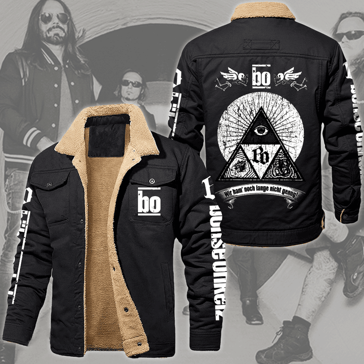 Bohse Onkelz Music Style Fleece Thermal Cotton Jacket For Fans
