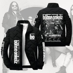 Bohse Onkelz Music Style Puffer Jacket For Fans
