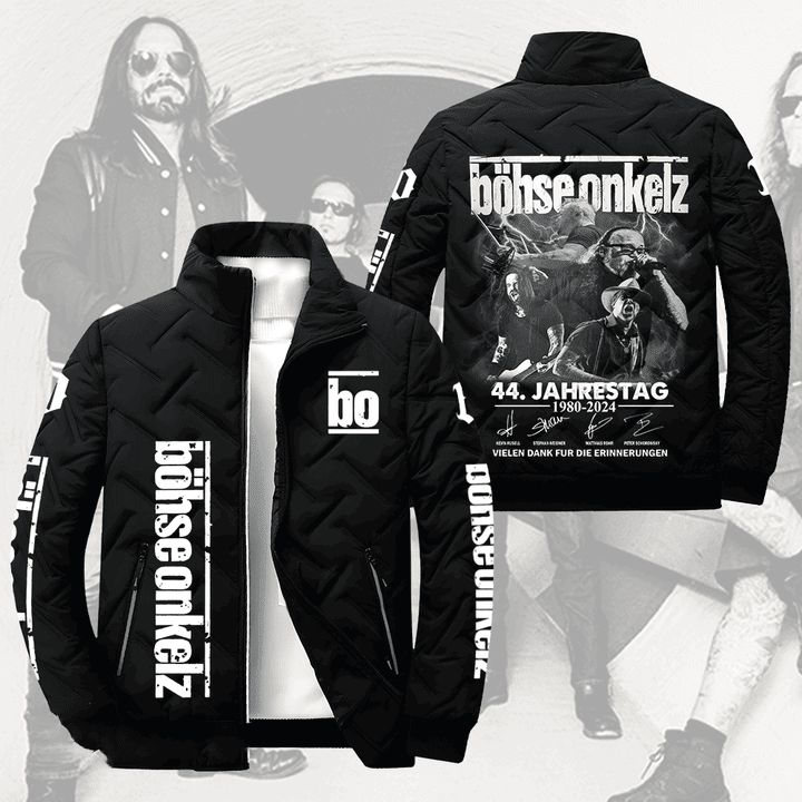 Bohse Onkelz Music Style Puffer Jacket For Fans