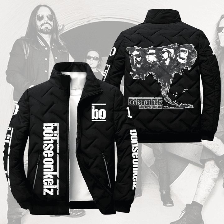 Bohse Onkelz Music Style Puffer Jacket For Fans