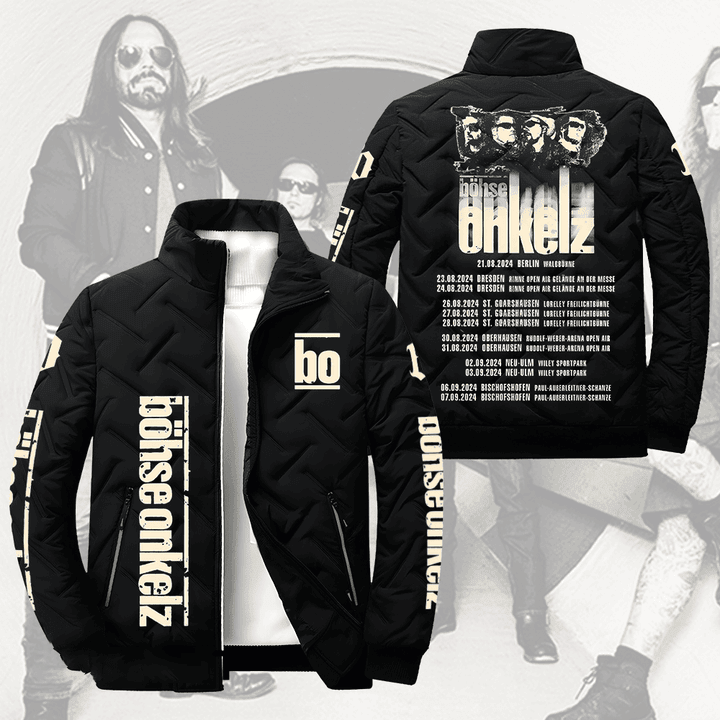 Bohse Onkelz Music Style Puffer Jacket For Fans