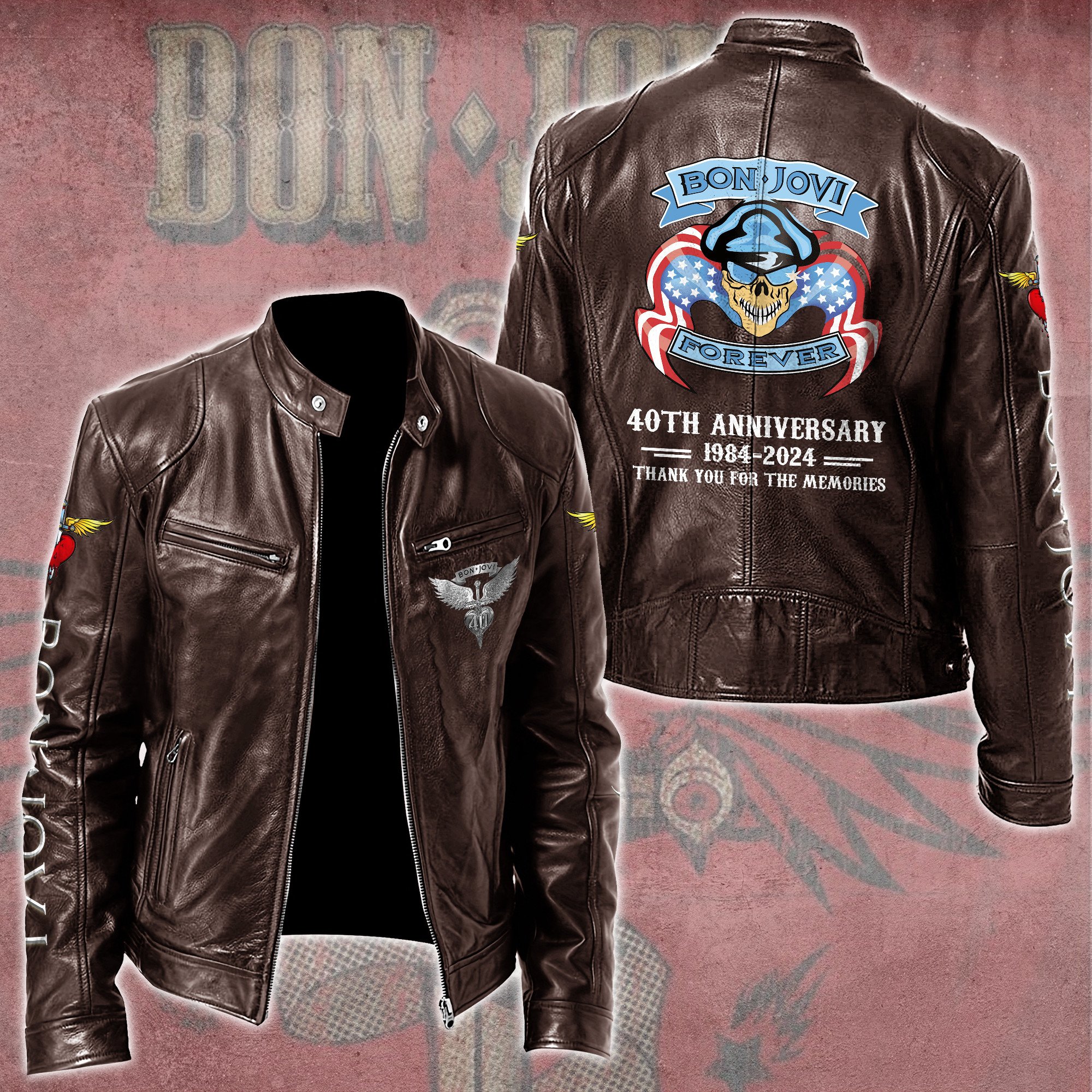 Bon Jovi Music Style Leather Jacket For Fans