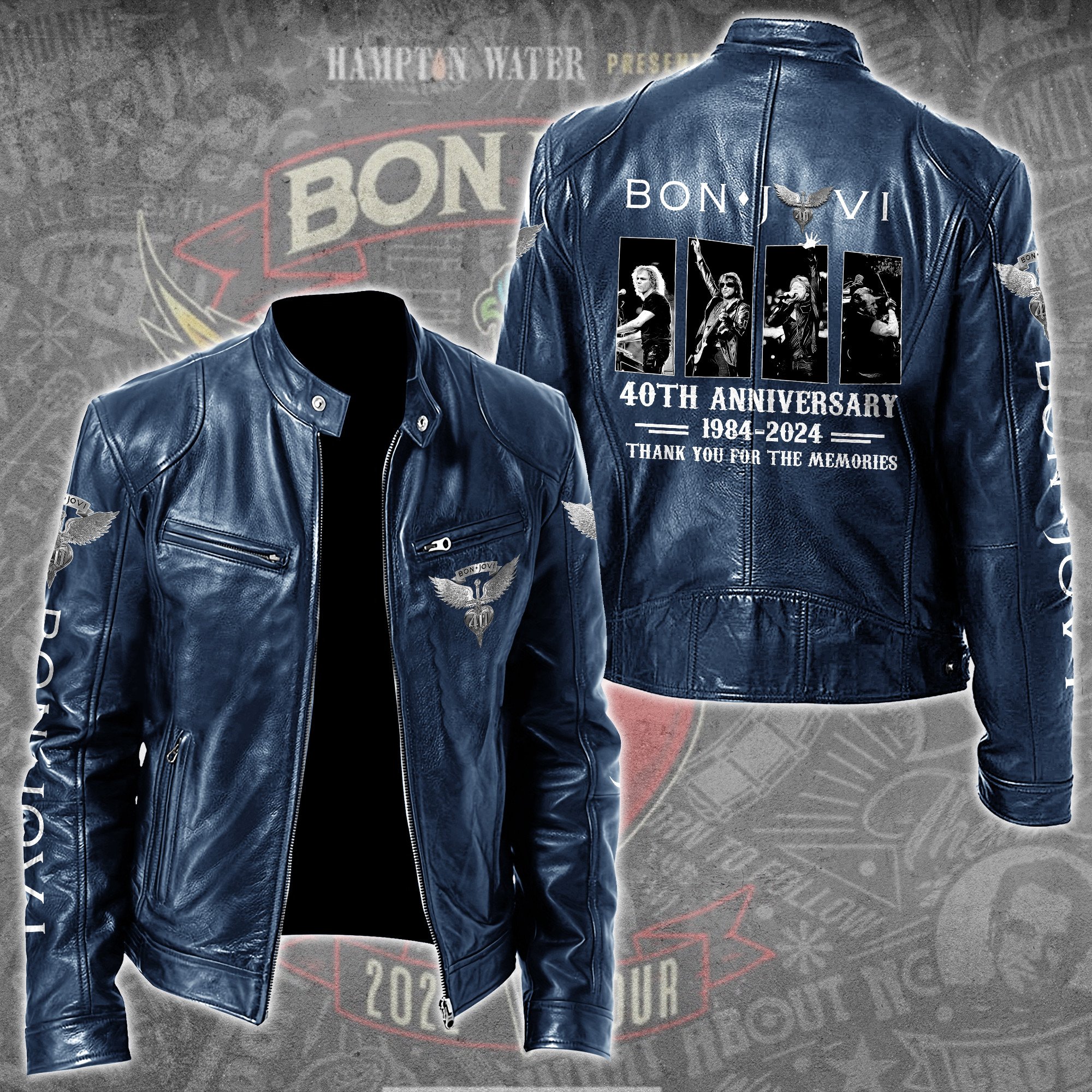 Bon Jovi Music Style Leather Jacket For Fans