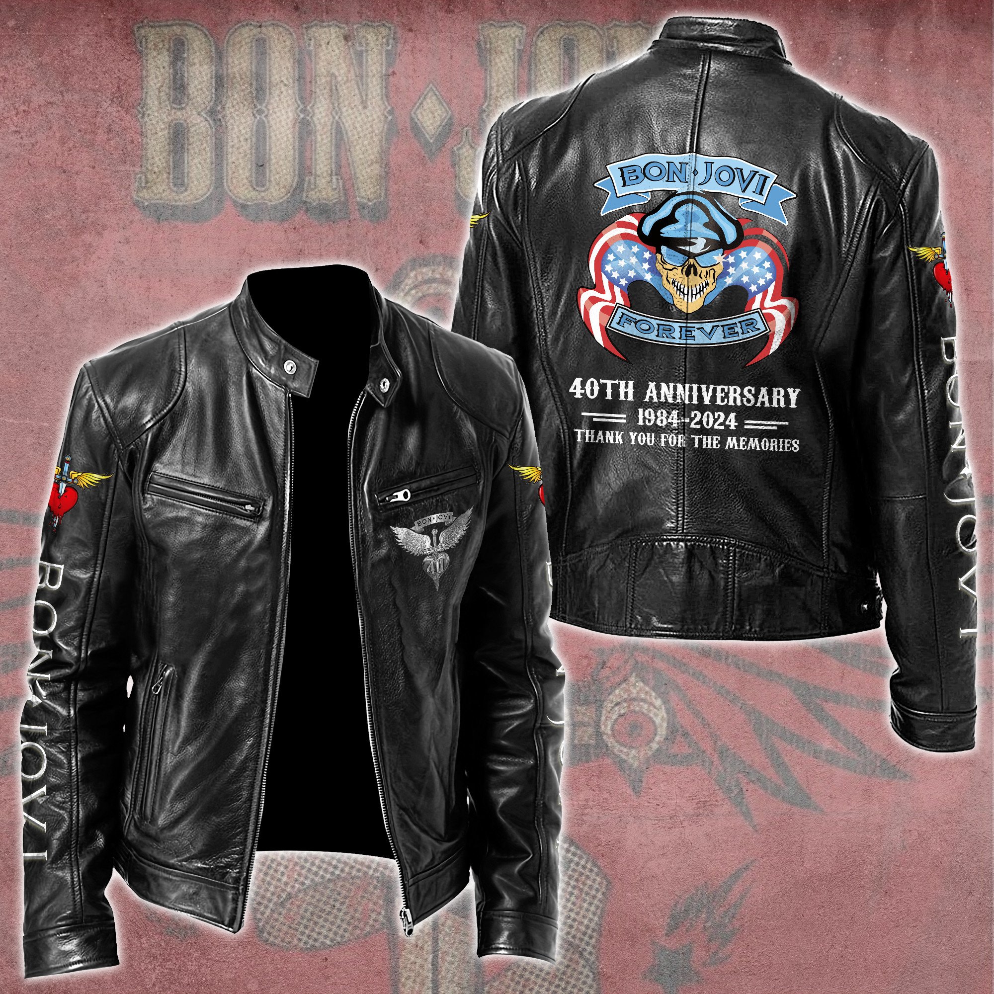 Bon Jovi Music Style Leather Jacket For Fans