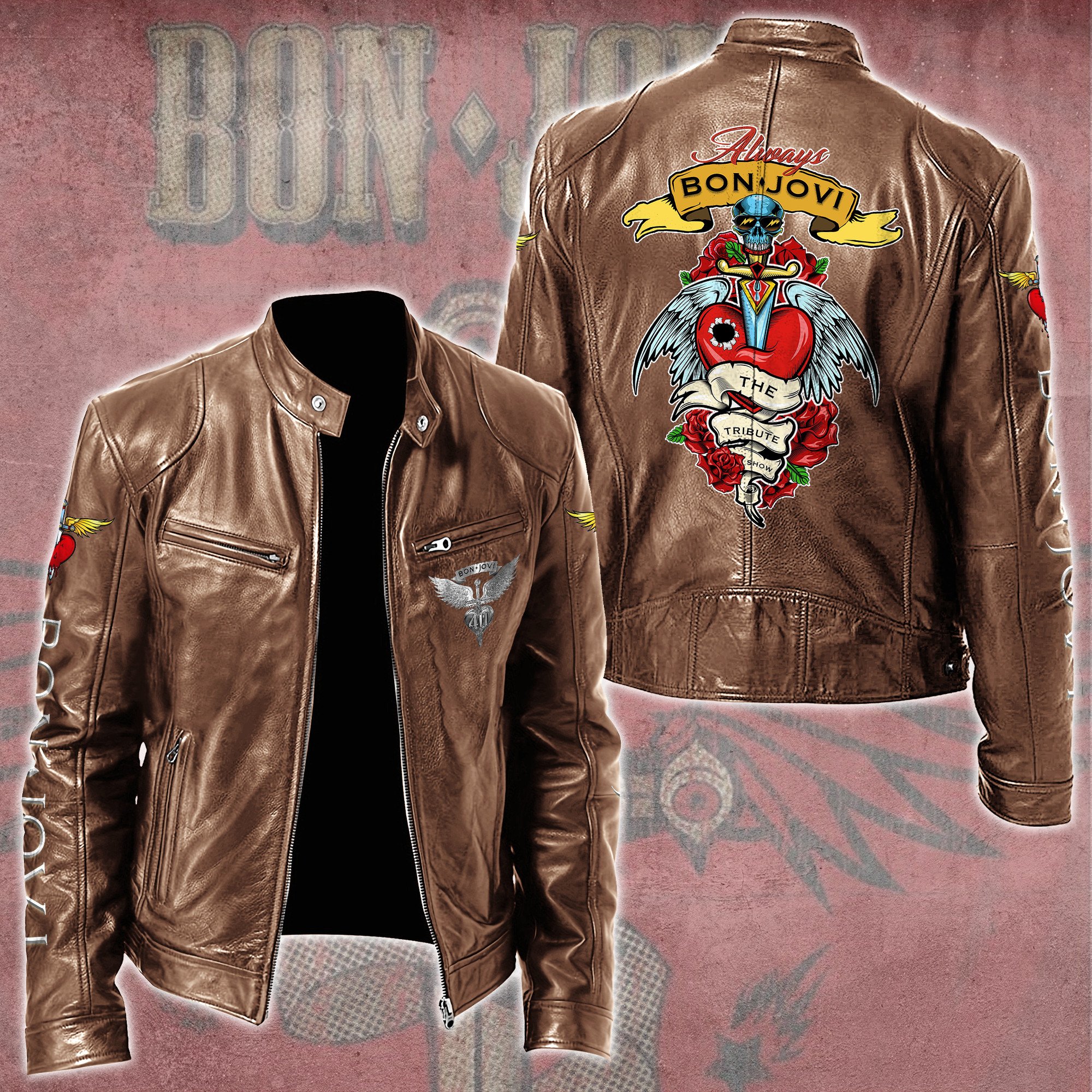 Bon Jovi Music Style Leather Jacket For Fans