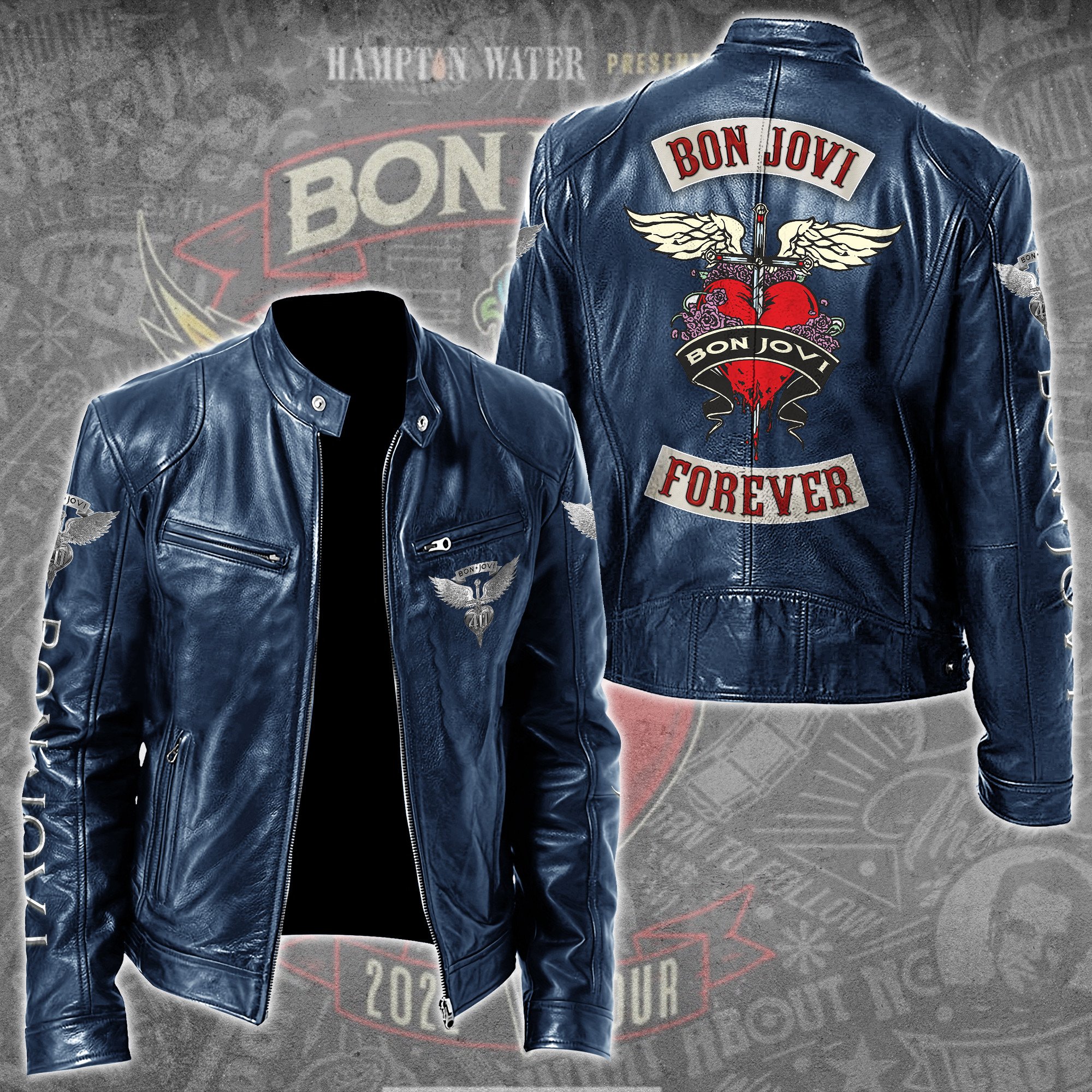 Bon Jovi Music Style Leather Jacket For Fans