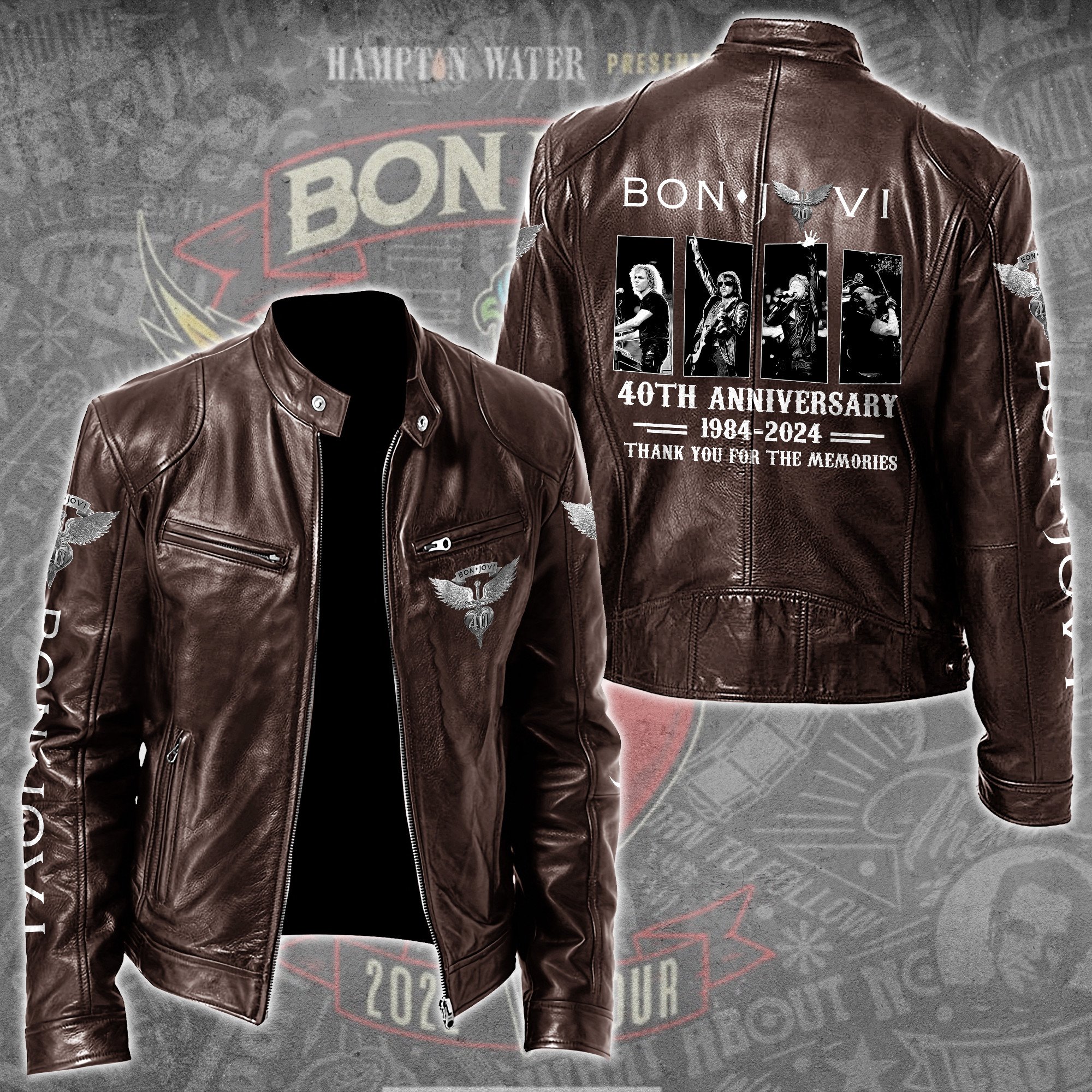 Bon Jovi Music Style Leather Jacket For Fans