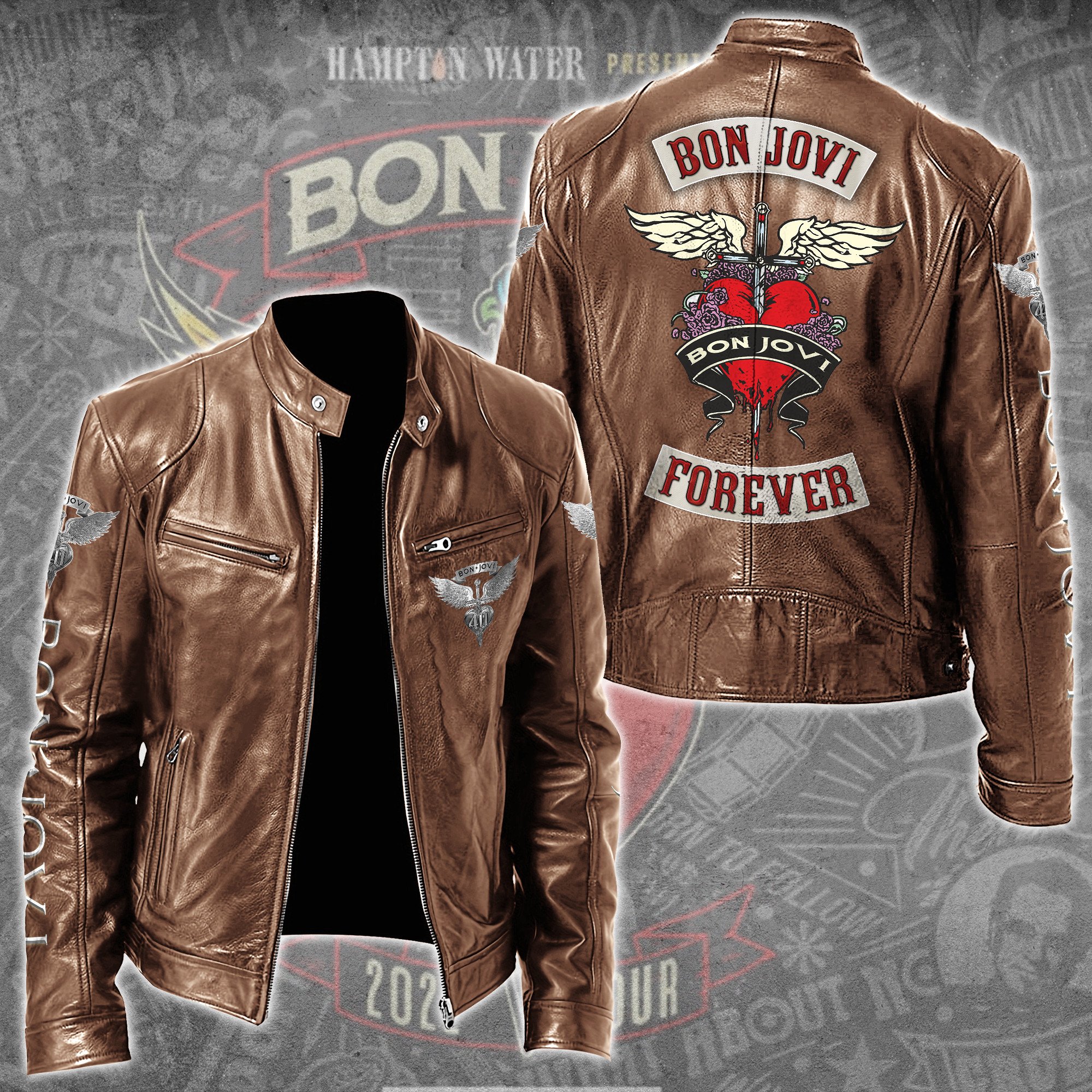 Bon Jovi Music Style Leather Jacket For Fans