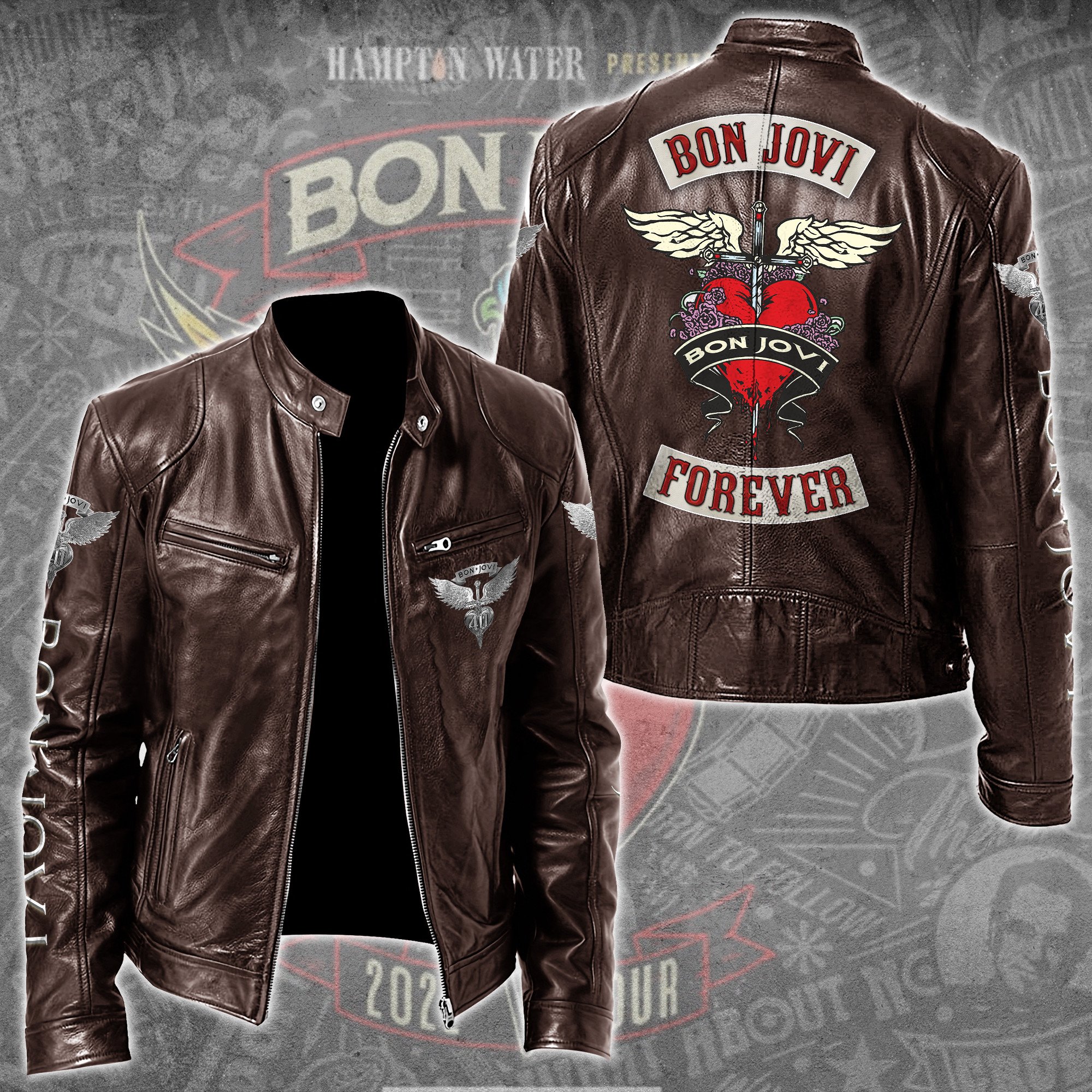 Bon Jovi Music Style Leather Jacket For Fans