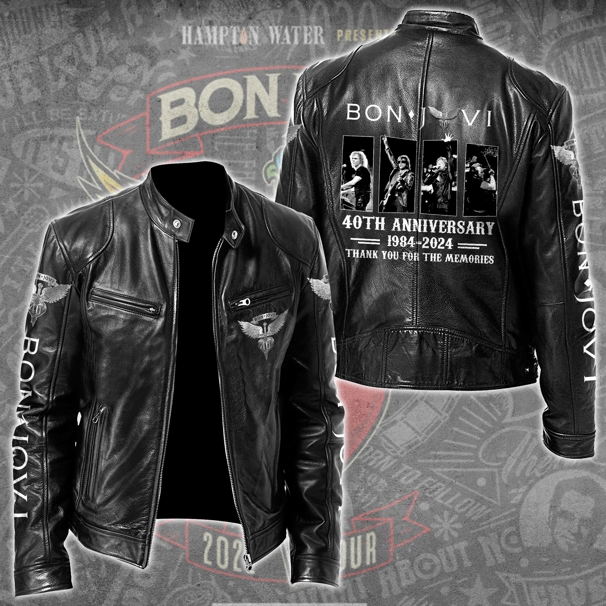 Bon Jovi Music Style Leather Jacket For Fans