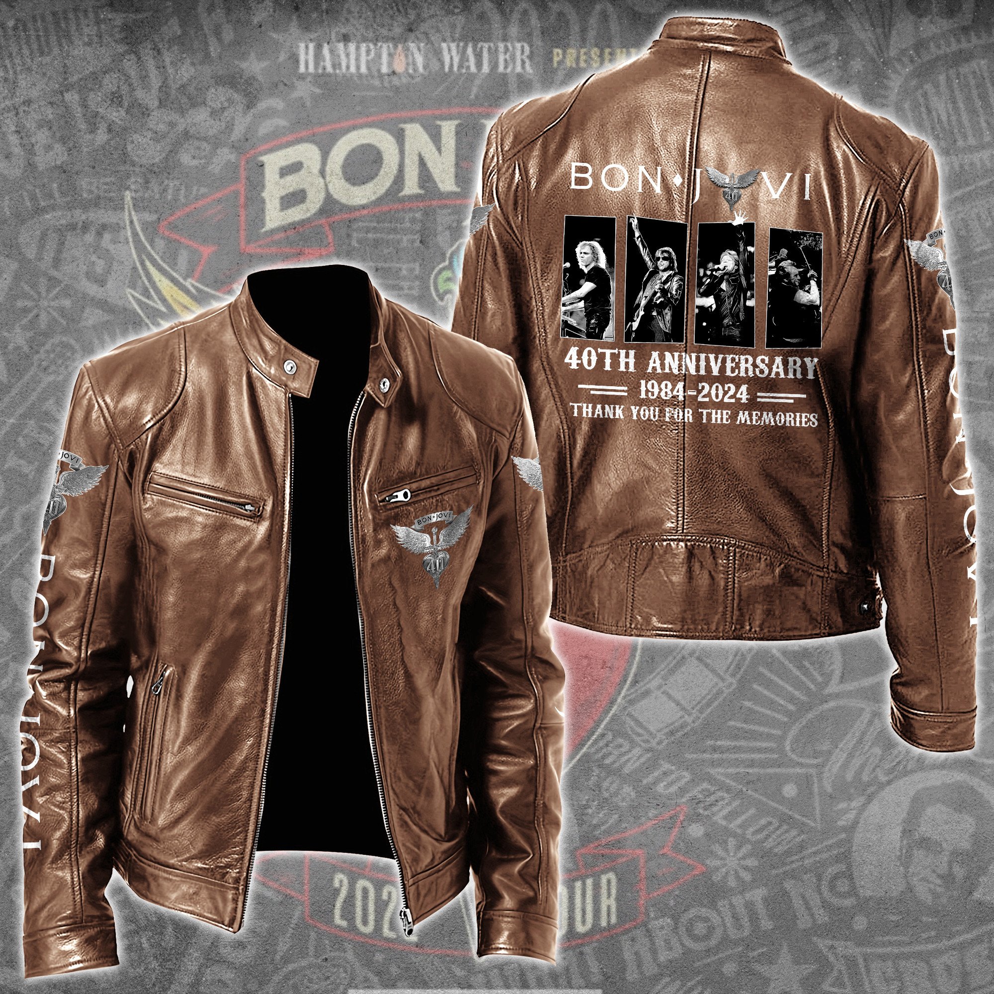 Bon Jovi Music Style Leather Jacket For Fans