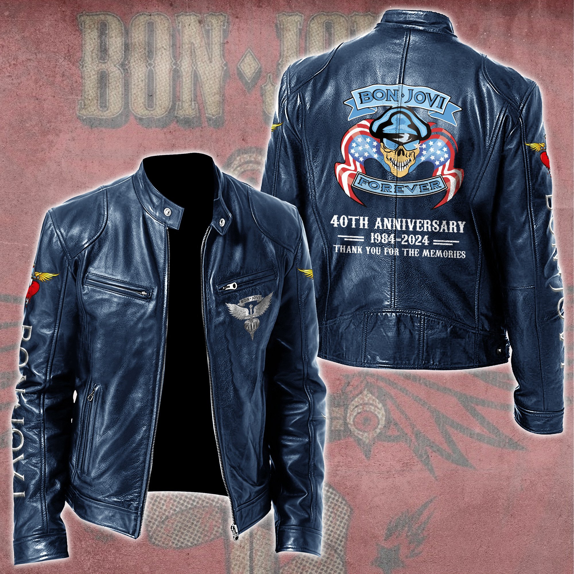 Bon Jovi Music Style Leather Jacket For Fans