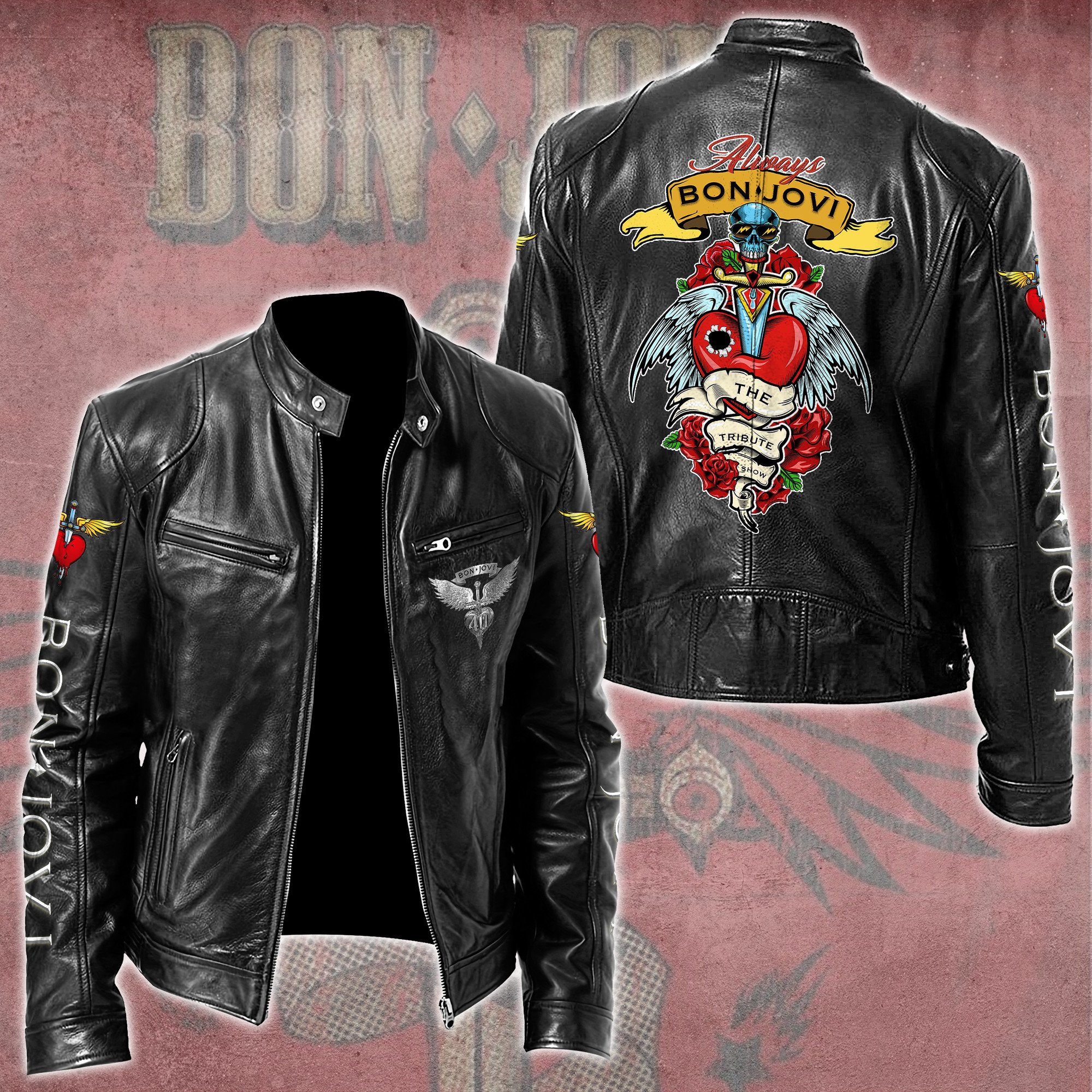 Bon Jovi Music Style Leather Jacket For Fans