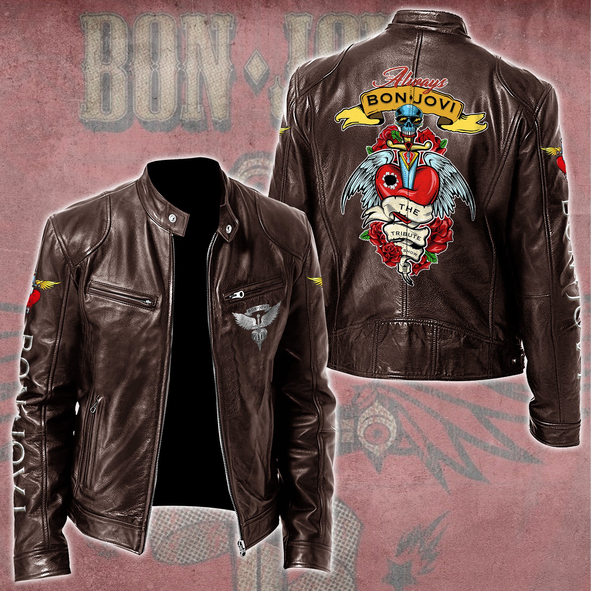 Bon Jovi Music Style Leather Jacket For Fans