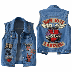 Bon Jovi Music Style Sleeveless Jacket For Fans