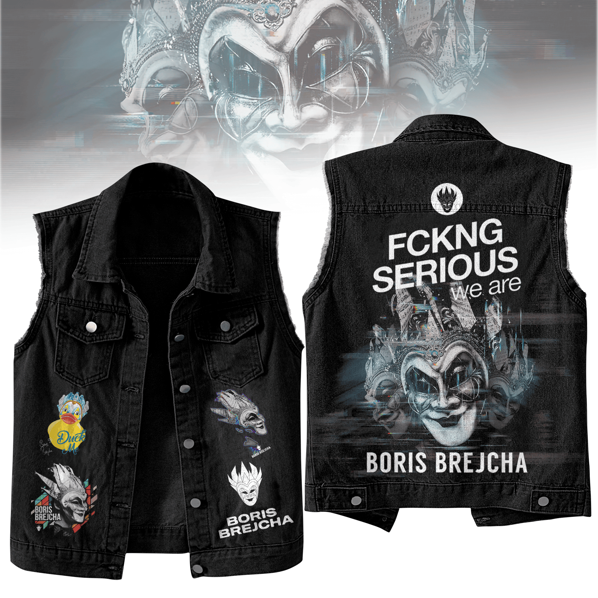 Boris Brejcha Music Style Sleeveless Jacket For Fans