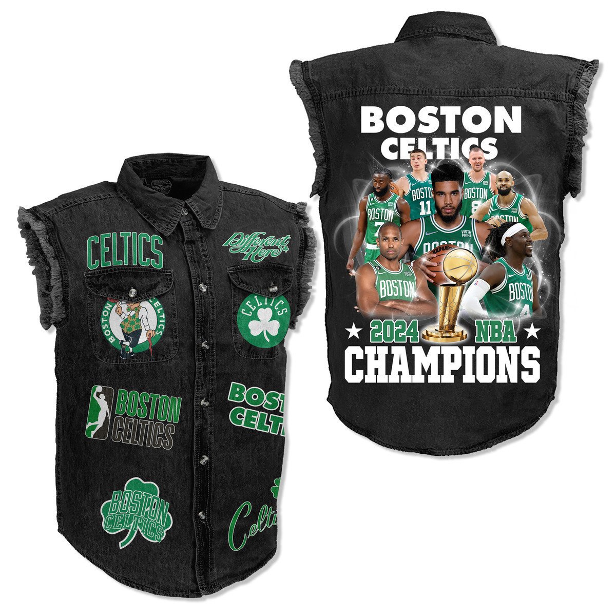 Boston Celtics NBA Style Sleeveless Jacket For Fans