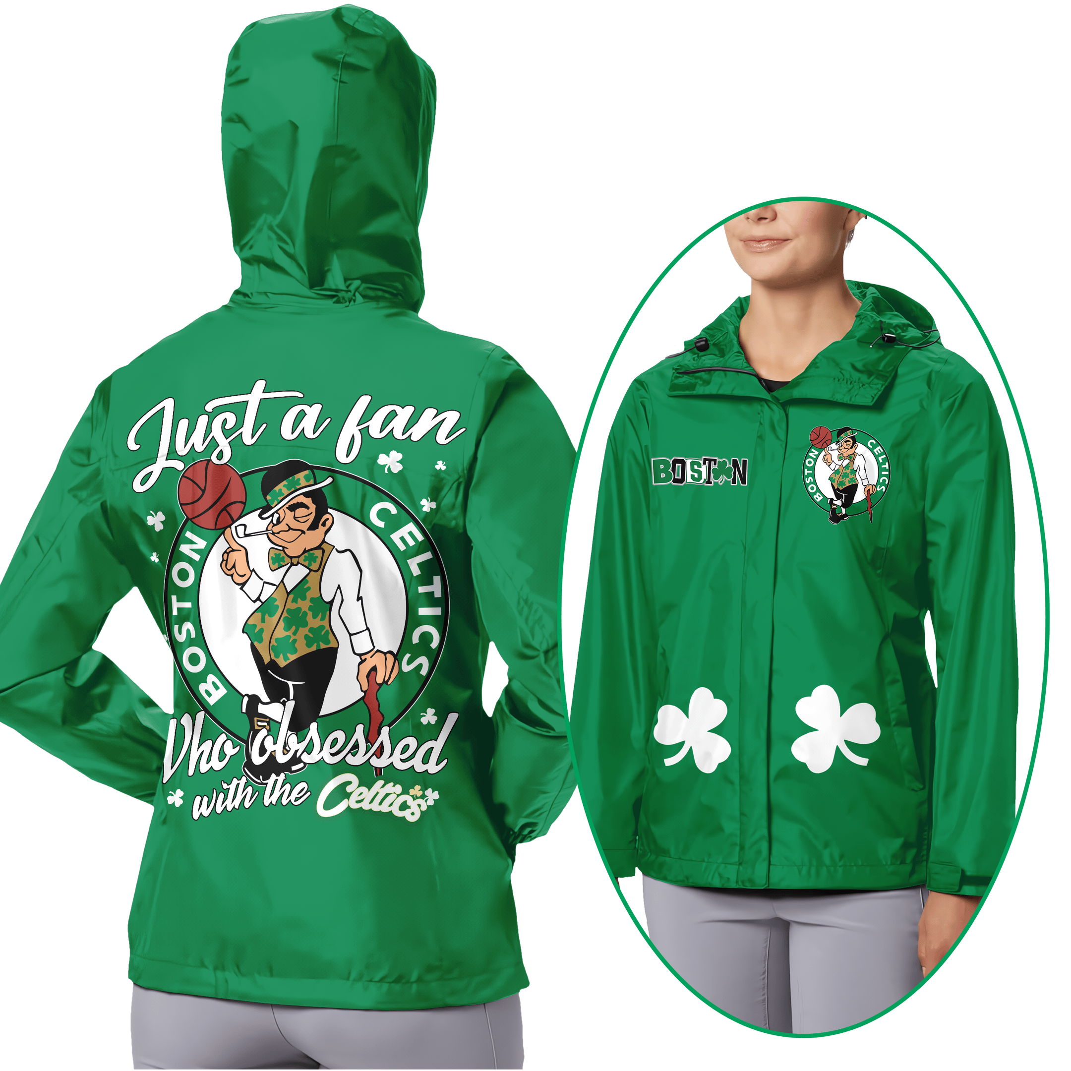 Boston Celtics NBA Style Windbreaker Jacket For Fans