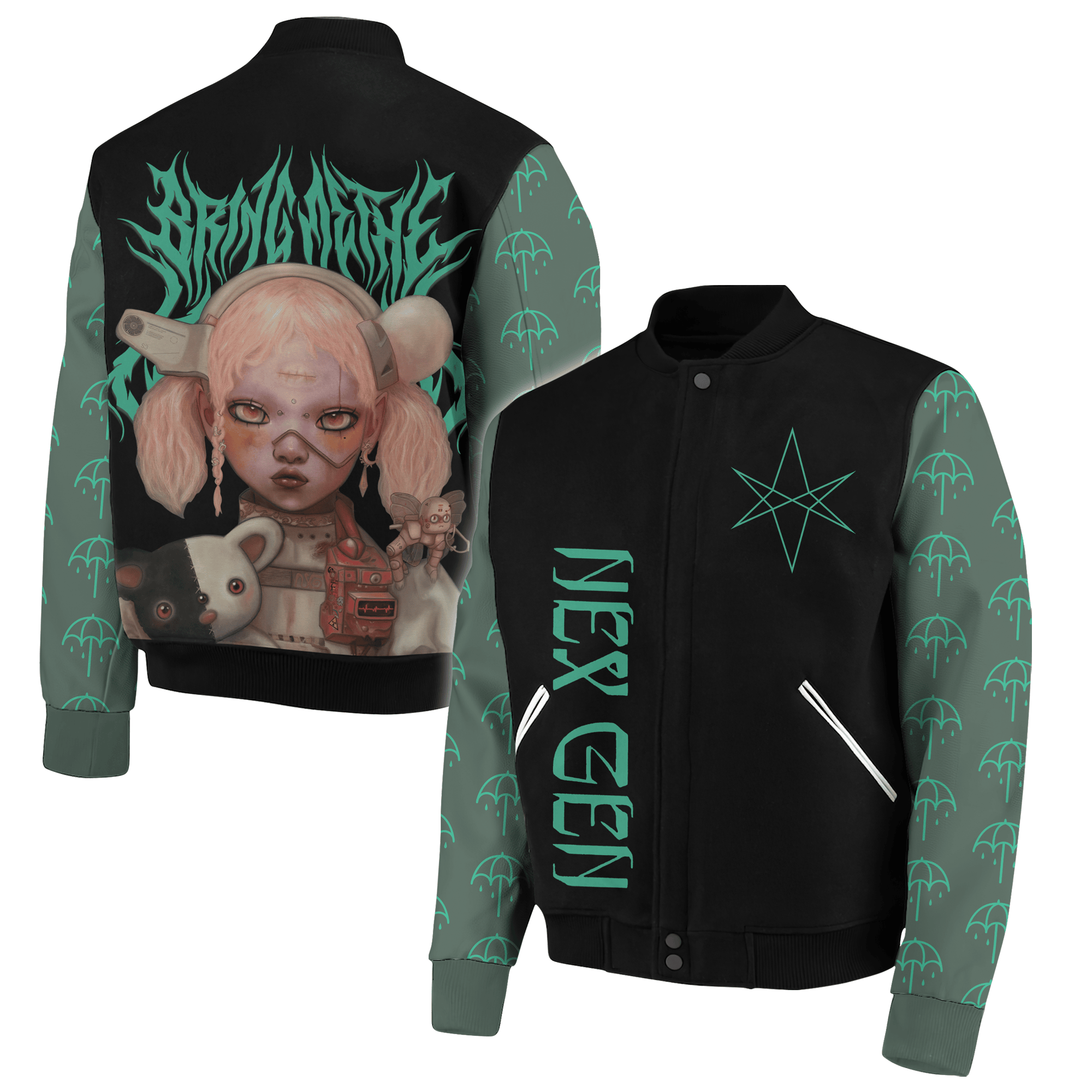 Bring Me The Horizon Music Style Baseball Jacket For Fans