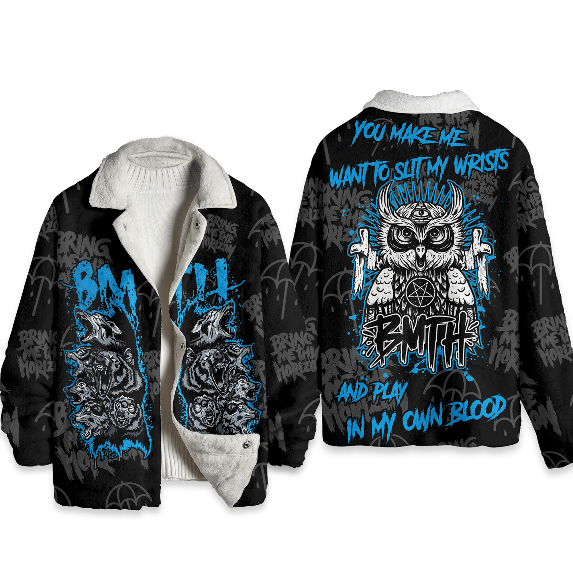 Bring Me The Horizon Music Style Fleece Jacket For Fans