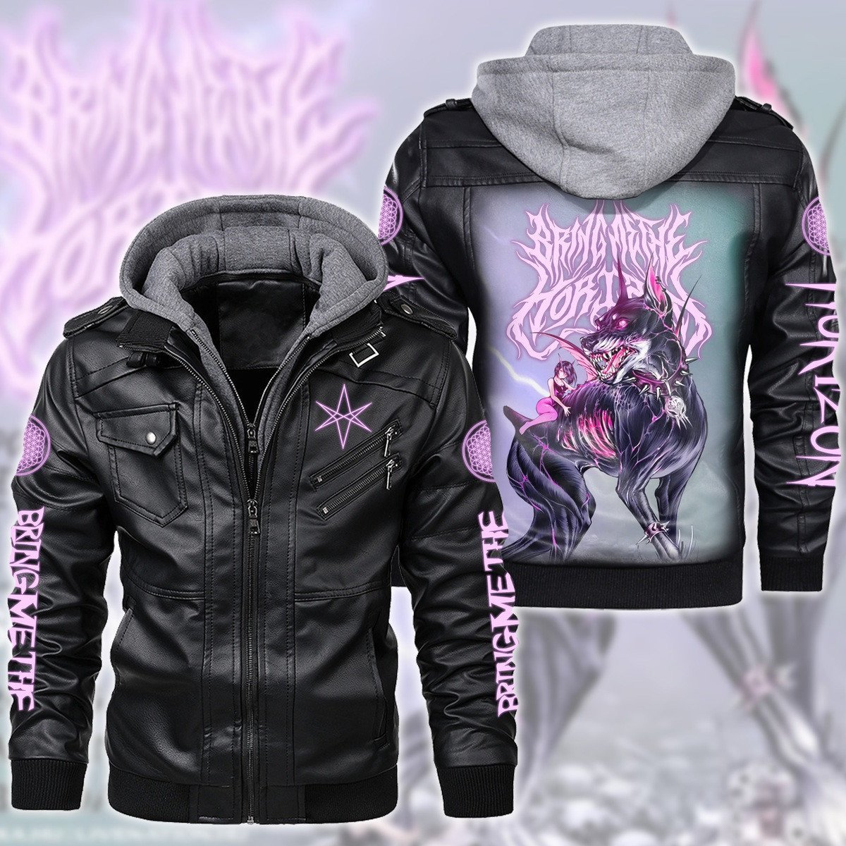 Bring Me the Horizon Music Style Leather Jacket For Fans