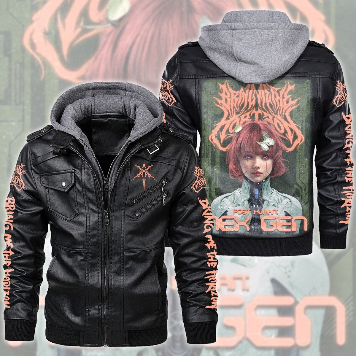 Bring Me the Horizon Music Style Leather Jacket For Fans