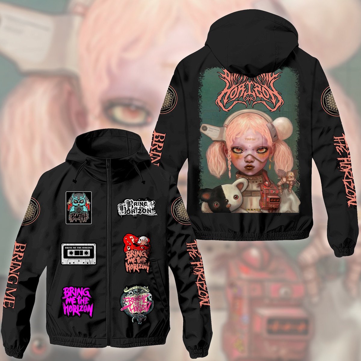 Bring Me the Horizon Music Style Windbreaker Jacket For Fans