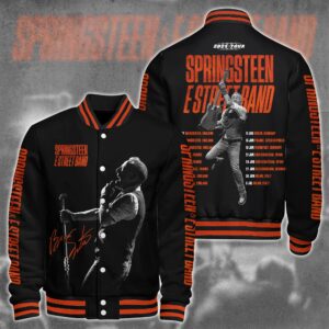 Bruce Springsteen Music Style Baseball Jacket For Fans