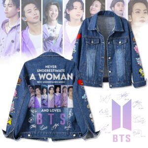 BTS Music Denim Jacket Gift For Fans