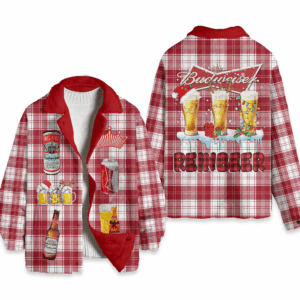 Budweiser Drink Style Fleece Jacket For Fans